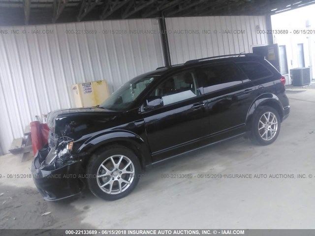 3C4PDCEG2ET153029 - 2014 DODGE JOURNEY R/T BLACK photo 2