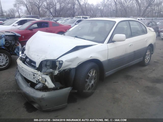 4S3BE896627214372 - 2002 SUBARU LEGACY OUTBACK 3.0 H6/3.0 H6 VDC WHITE photo 2