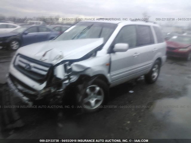 5FNYF18348B018598 - 2008 HONDA PILOT SE SILVER photo 2