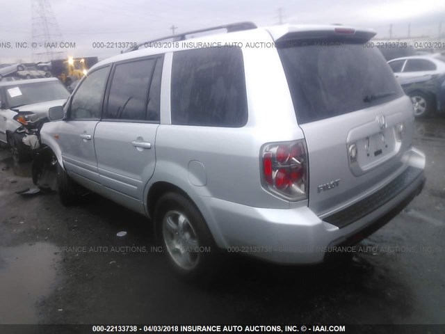 5FNYF18348B018598 - 2008 HONDA PILOT SE SILVER photo 3