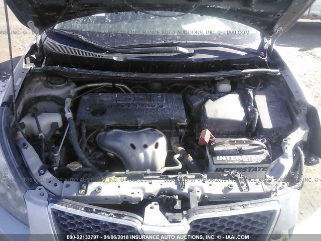 5Y2SM67019Z459861 - 2009 PONTIAC VIBE SILVER photo 10