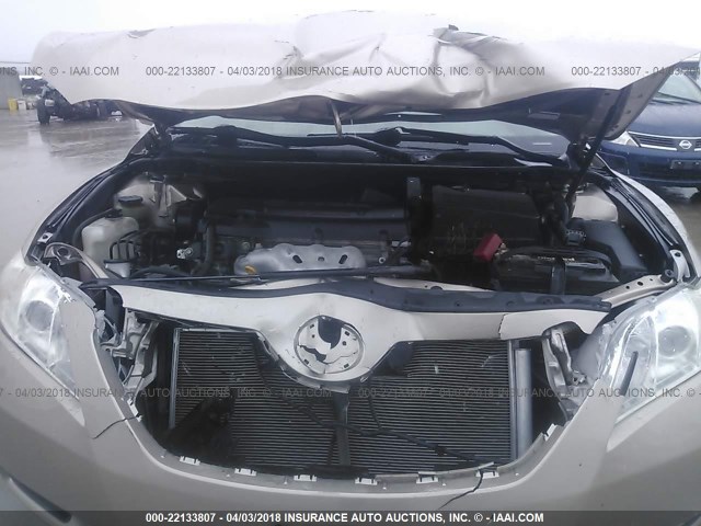 4T4BE46K99R117433 - 2009 TOYOTA CAMRY SE/LE/XLE 金色 照片 10