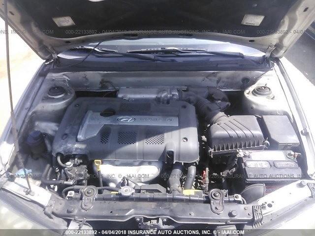 KMHDN45D53U624455 - 2003 HYUNDAI ELANTRA GLS/GT SILVER photo 10