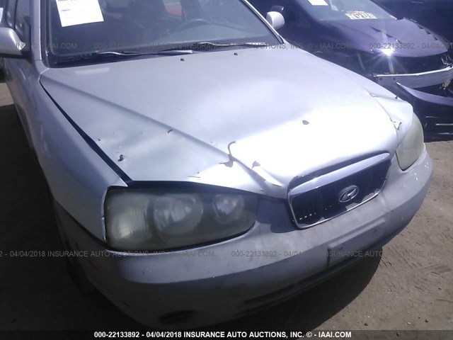 KMHDN45D53U624455 - 2003 HYUNDAI ELANTRA GLS/GT SILVER photo 6