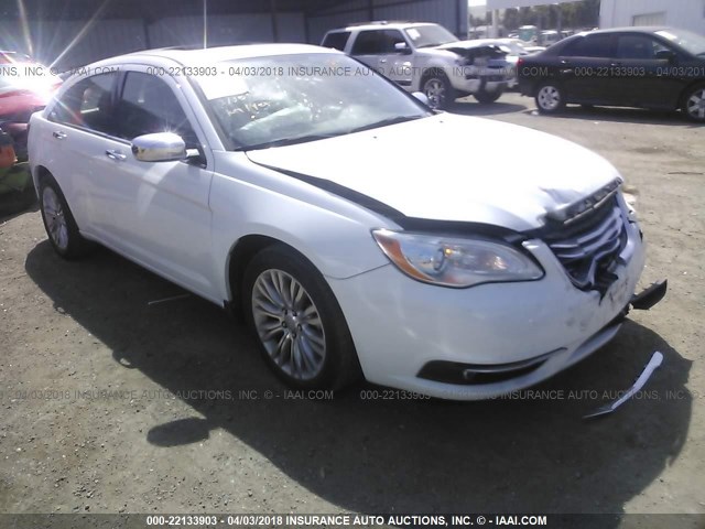 1C3BC2FG2BN570463 - 2011 CHRYSLER 200 LIMITED WHITE photo 1