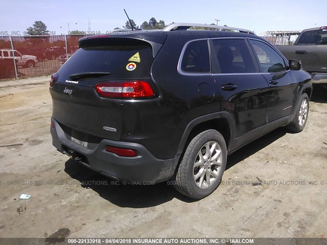 1C4PJLCB1EW172407 - 2014 JEEP CHEROKEE LATITUDE BLACK photo 4