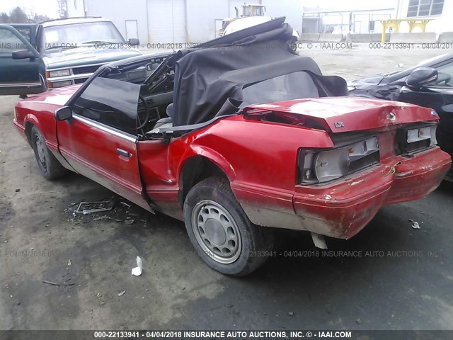 1FACP44MXNF133985 - 1992 FORD MUSTANG LX RED photo 3