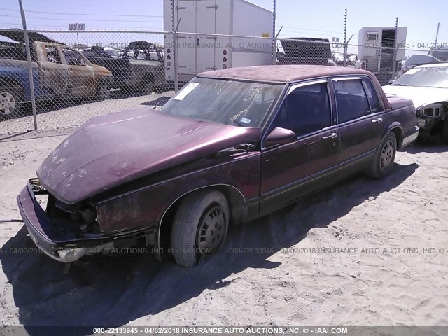 1G4CX69B3G1422084 - 1986 BUICK ELECTRA MAROON photo 2