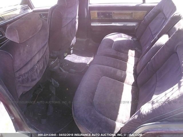 1G4CX69B3G1422084 - 1986 BUICK ELECTRA MAROON photo 8