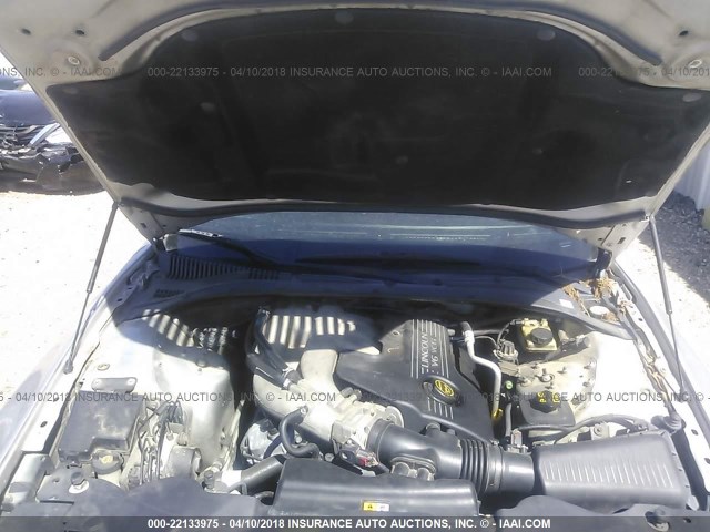 1LNHM86S05Y641104 - 2005 LINCOLN LS GRAY photo 10