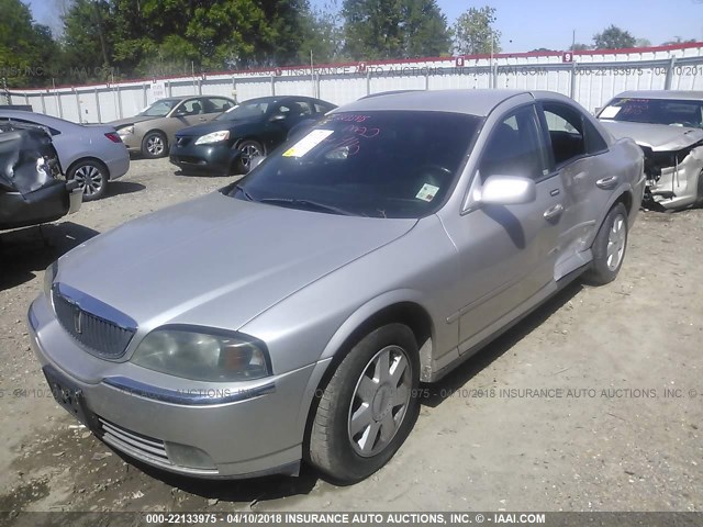1LNHM86S05Y641104 - 2005 LINCOLN LS GRAY photo 2