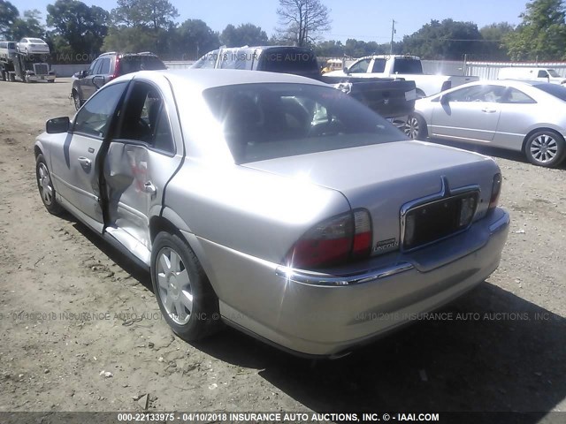 1LNHM86S05Y641104 - 2005 LINCOLN LS GRAY photo 3