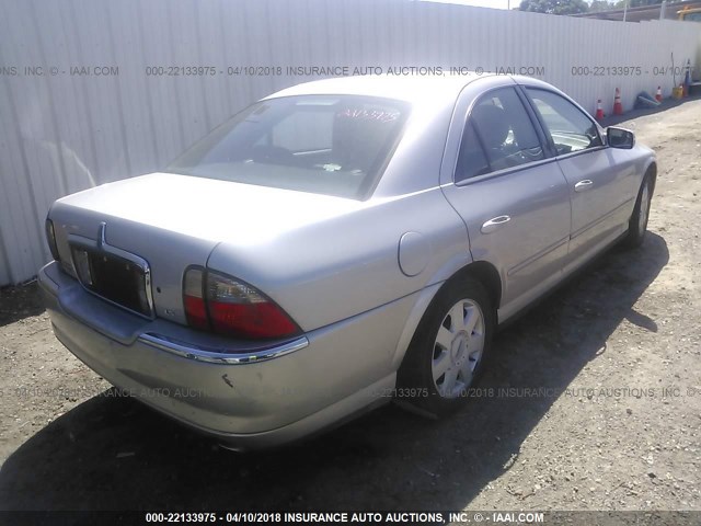 1LNHM86S05Y641104 - 2005 LINCOLN LS GRAY photo 4
