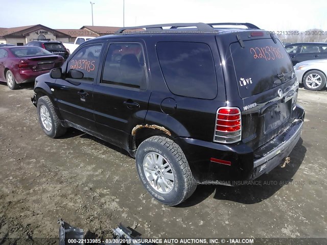 4M2YU91107KJ09294 - 2007 MERCURY MARINER LUXURY BLACK photo 3