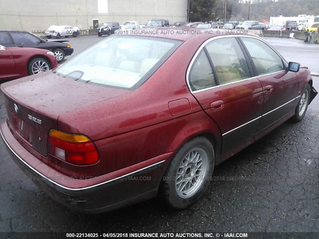 WBADM6349YGU25711 - 2000 BMW 528 I AUTOMATIC RED photo 4