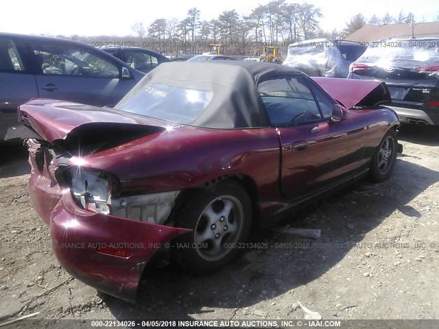 JM1NB3536Y0144104 - 2000 MAZDA MX-5 MIATA LS RED photo 4