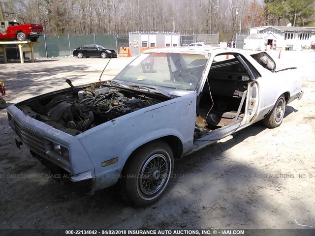 1GCCW80K3CR182241 - 1982 CHEVROLET EL CAMINO GRAY photo 2