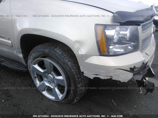 1GNFK13068R271679 - 2008 CHEVROLET TAHOE K1500 TAN photo 6