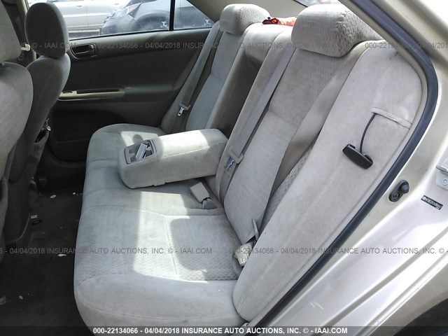 4T1BE32K24U844447 - 2004 TOYOTA CAMRY LE/XLE/SE 金色 照片 8