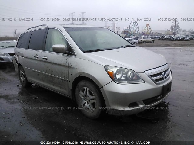 5FNRL38696B443928 - 2006 HONDA ODYSSEY EXL SILVER photo 1