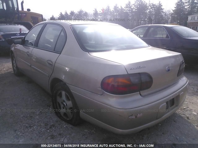 1G1ND52J23M736523 - 2003 CHEVROLET MALIBU BEIGE photo 3