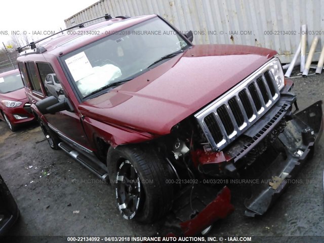 1J8HG58296C219413 - 2006 JEEP COMMANDER LIMITED RED photo 1