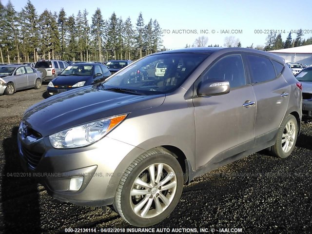 KM8JU3AC6CU357629 - 2012 HYUNDAI TUCSON GLS/LIMITED GRAY photo 2