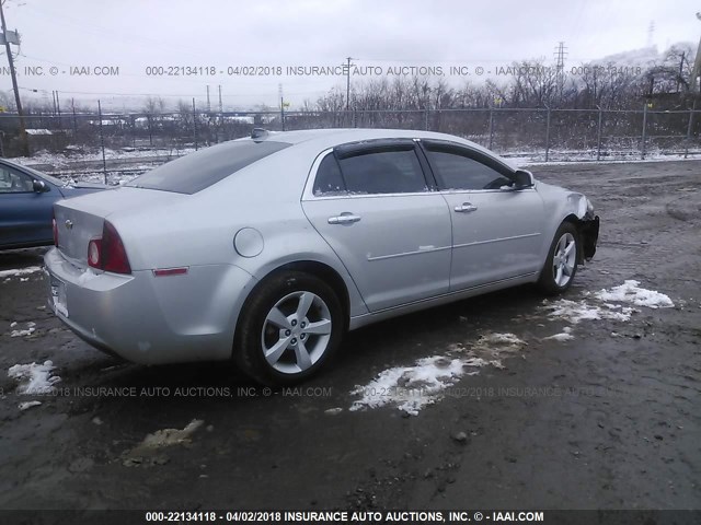 1G1ZC5E03CF338152 - 2012 CHEVROLET MALIBU 1LT SILVER photo 4