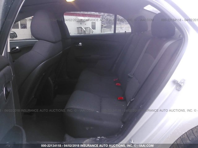 1G1ZC5E03CF338152 - 2012 CHEVROLET MALIBU 1LT SILVER photo 8
