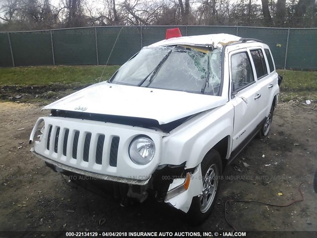 1C4NJPBB8DD255746 - 2013 JEEP PATRIOT SPORT WHITE photo 2