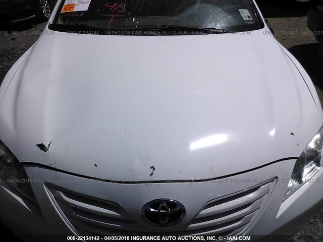 JTNBE46K073047107 - 2007 TOYOTA CAMRY NEW GENERAT CE/LE/XLE/SE WHITE photo 10