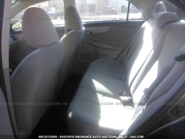 5YFBU4EE4DP201419 - 2013 TOYOTA COROLLA S/LE GRAY photo 8