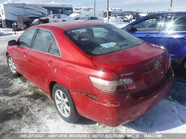 4T1BE46K09U292499 - 2009 TOYOTA CAMRY SE/LE/XLE 红色 照片 3