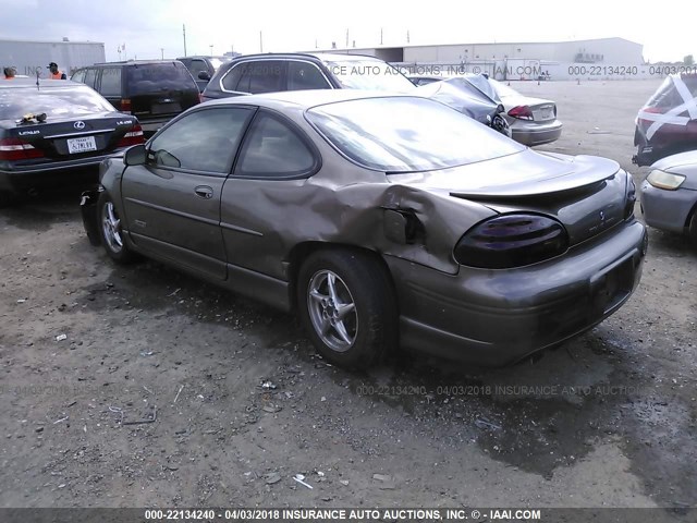 1G2WR121XYF174361 - 2000 PONTIAC GRAND PRIX GTP BROWN photo 3
