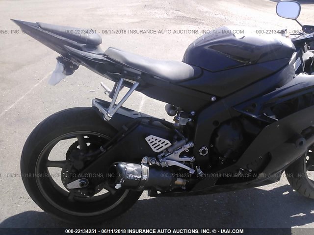 JYARJ16Y78A000778 - 2008 YAMAHA YZFR6 BLACK photo 6