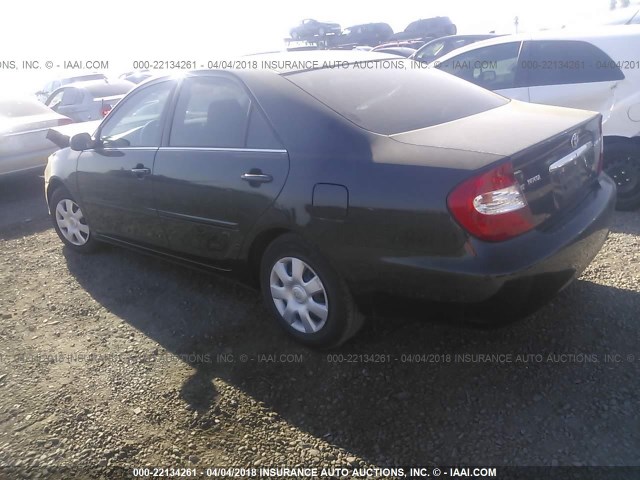 4T1BE32K03U234397 - 2003 TOYOTA CAMRY LE/XLE/SE BLACK photo 3