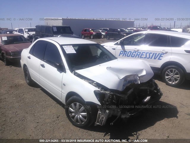 JA3AJ26E44U059310 - 2004 MITSUBISHI LANCER ES WHITE photo 1