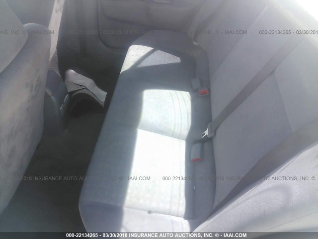 JA3AJ26E44U059310 - 2004 MITSUBISHI LANCER ES WHITE photo 8