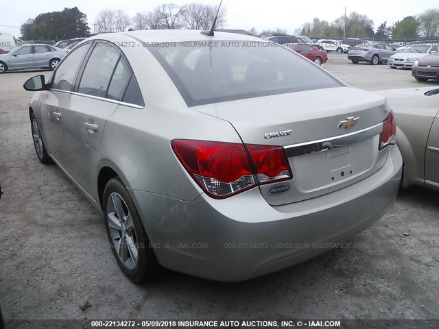 1G1PE5SBXD7169301 - 2013 CHEVROLET CRUZE LT Champagne photo 3