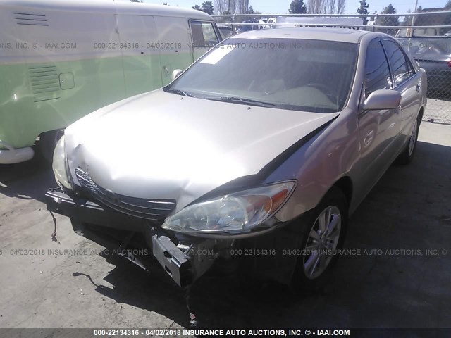4T1BF30K53U560826 - 2003 TOYOTA CAMRY LE/XLE/SE GOLD photo 2