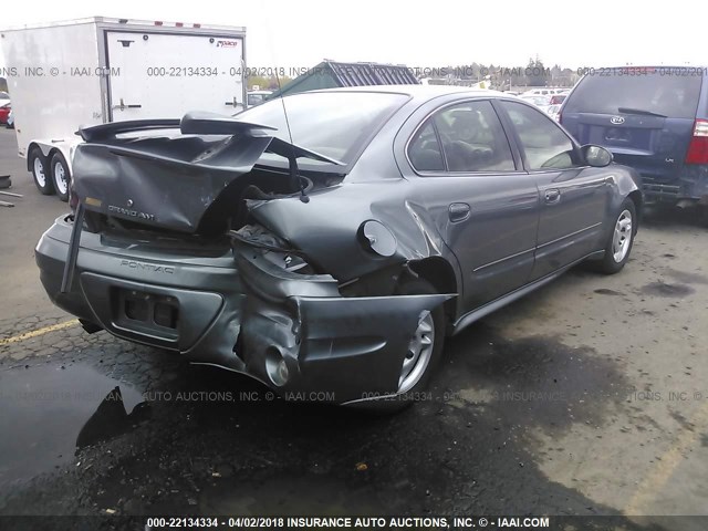 1G2NE52E25M108296 - 2005 PONTIAC GRAND AM SE GRAY photo 4