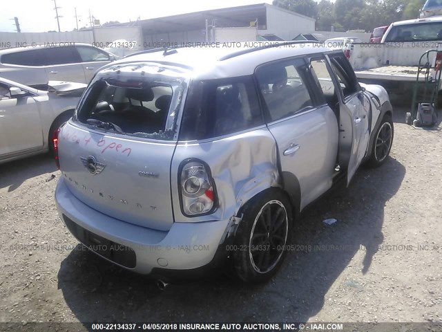 WMWZB3C50GWR47957 - 2016 MINI COOPER COUNTRYMAN SILVER photo 4