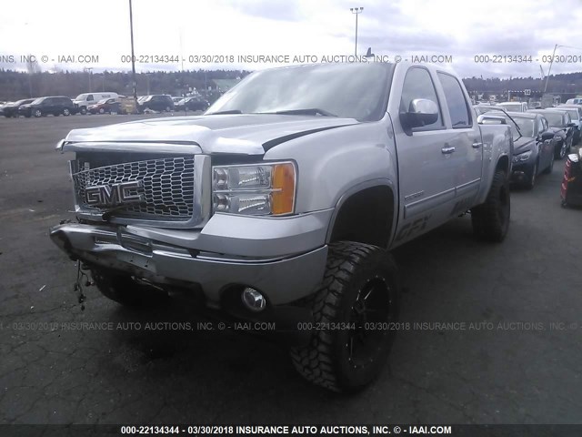 3GTRKWE34AG156949 - 2010 GMC SIERRA K1500 SLT SILVER photo 2