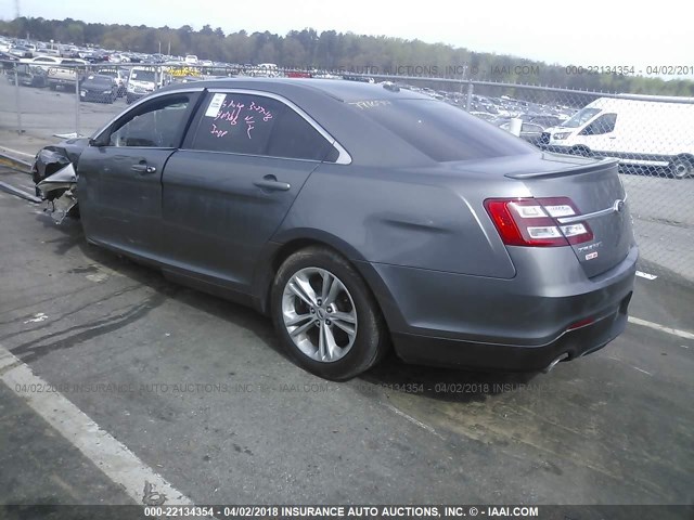 1FAHP2E88EG144702 - 2014 FORD TAURUS SEL GRAY photo 3