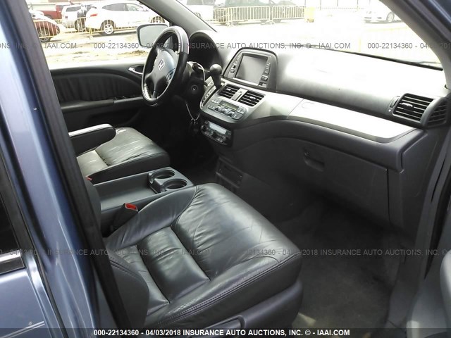 5FNRL38766B089343 - 2006 HONDA ODYSSEY EXL ლურჯი ფოტო 5