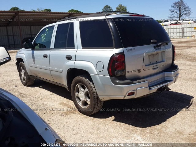 1GNDS13S472260891 - 2007 CHEVROLET TRAILBLAZER LS/LT SILVER photo 3