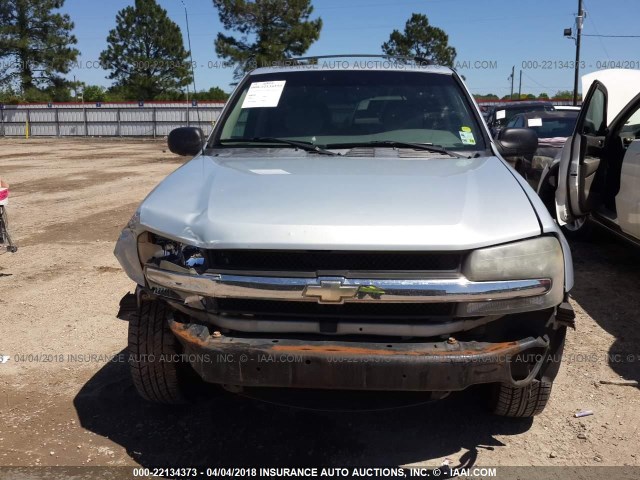 1GNDS13S472260891 - 2007 CHEVROLET TRAILBLAZER LS/LT SILVER photo 6