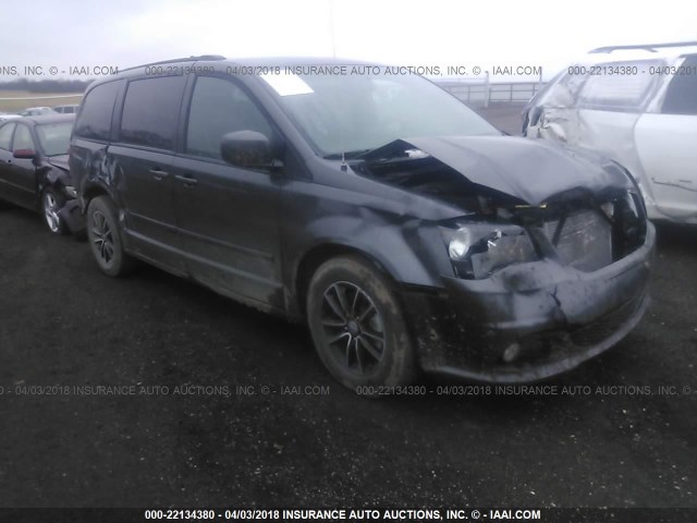 2C4RDGEG4GR373102 - 2016 DODGE GRAND CARAVAN R/T GRAY photo 1