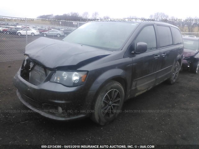 2C4RDGEG4GR373102 - 2016 DODGE GRAND CARAVAN R/T GRAY photo 2