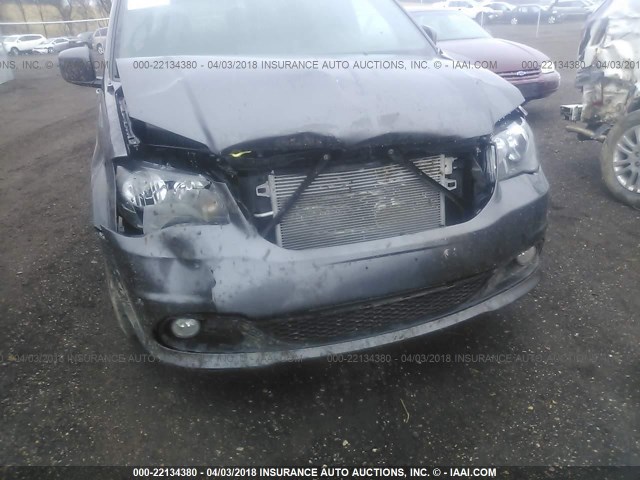 2C4RDGEG4GR373102 - 2016 DODGE GRAND CARAVAN R/T GRAY photo 6